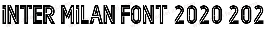 Inter milan font 2020 2021字体转换